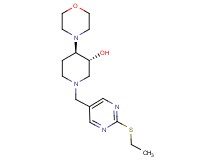(3R*,4R*)-1-{[2-(ethylthio)-5-pyrimidinyl]methyl}-4-(4-morpholinyl)-3-piperidinol