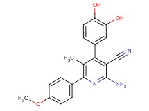 2-amino-4-(3,4-dihydroxyphenyl)-6-(4-methoxyphenyl)-5-methylnicotinonitrile