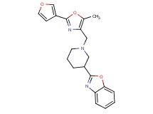2-(1-{[2-(3-furyl)-5-methyl-1,3-oxazol-4-yl]methyl}-3-piperidinyl)-1,3-benzoxazole