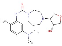 N-[5-(dimethylamino)-2-methylphenyl]-4-[(3S*,4R*)-4-hydroxytetrahydrofuran-3-yl]-1,4-diazepane-1-carboxamide