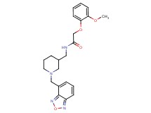 N-{[1-(2,1,3-benzoxadiazol-4-ylmethyl)-3-piperidinyl]methyl}-2-(2-methoxyphenoxy)acetamide