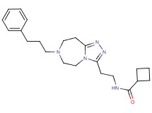 N-{2-[7-(3-phenylpropyl)-6,7,8,9-tetrahydro-5H-[1,2,4]triazolo[4,3-d][1,4]diazepin-3-yl]ethyl}cyclobutanecarboxamide