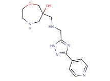 6-[({[3-(4-pyridinyl)-1H-1,2,4-triazol-5-yl]methyl}amino)methyl]-1,4-oxazepan-6-ol dihydrochloride
