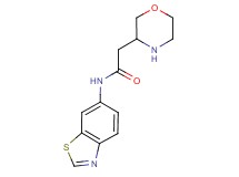 N-1,3-benzothiazol-6-yl-2-(3-morpholinyl)acetamide