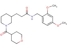 N-(2,4-dimethoxybenzyl)-3-[1-(tetrahydro-2H-pyran-4-ylcarbonyl)-3-piperidinyl]propanamide