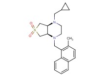 (4aR*,7aS*)-1-(cyclopropylmethyl)-4-[(2-methyl-1-naphthyl)methyl]octahydrothieno[3,4-b]pyrazine 6,6-dioxide