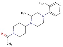 1-(1-acetylpiperidin-4-yl)-2-methyl-4-(2-methylphenyl)piperazine