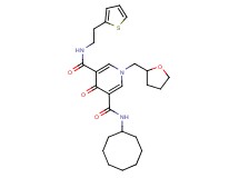 N-cyclooctyl-4-oxo-1-(tetrahydro-2-furanylmethyl)-N'-[2-(2-thienyl)ethyl]-1,4-dihydro-3,5-pyridinedicarboxamide