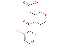{4-[(3-hydroxy-2-pyridinyl)carbonyl]-3-morpholinyl}acetic acid