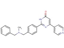 2-(4-{[benzyl(methyl)amino]methyl}phenyl)-6-(4-pyridinyl)-4(3H)-pyrimidinone