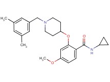 N-cyclopropyl-2-{[1-(3,5-dimethylbenzyl)-4-piperidinyl]oxy}-4-methoxybenzamide
