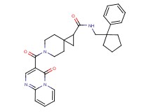 6-[(4-oxo-4H-pyrido[1,2-a]pyrimidin-3-yl)carbonyl]-N-[(1-phenylcyclopentyl)methyl]-6-azaspiro[2.5]octane-1-carboxamide