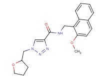 N-[(2-methoxy-1-naphthyl)methyl]-1-(tetrahydro-2-furanylmethyl)-1H-1,2,3-triazole-4-carboxamide
