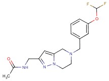 N-({5-[3-(difluoromethoxy)benzyl]-4,5,6,7-tetrahydropyrazolo[1,5-a]pyrazin-2-yl}methyl)acetamide