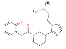 1-[2-(3-{1-[2-(dimethylamino)ethyl]-1H-imidazol-2-yl}piperidin-1-yl)-2-oxoethyl]pyridin-2(1H)-one