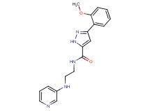 3-(2-methoxyphenyl)-N-[2-(pyridin-3-ylamino)ethyl]-1H-pyrazole-5-carboxamide