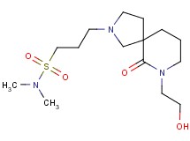 3-[7-(2-hydroxyethyl)-6-oxo-2,7-diazaspiro[4.5]dec-2-yl]-N,N-dimethyl-1-propanesulfonamide
