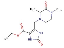 ethyl 5-[(2,4-dimethyl-3-oxopiperazin-1-yl)methyl]-2-oxo-2,3-dihydro-1H-imidazole-4-carboxylate