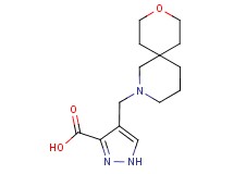 4-(9-oxa-2-azaspiro[5.5]undec-2-ylmethyl)-1H-pyrazole-3-carboxylic acid