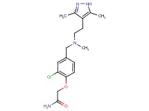 2-(2-chloro-4-{[[2-(3,5-dimethyl-1H-pyrazol-4-yl)ethyl](methyl)amino]methyl}phenoxy)acetamide