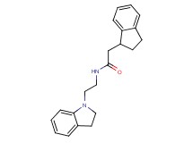 2-(2,3-dihydro-1H-inden-1-yl)-N-[2-(2,3-dihydro-1H-indol-1-yl)ethyl]acetamide