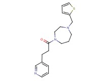 1-[3-(3-pyridinyl)propanoyl]-4-(2-thienylmethyl)-1,4-diazepane