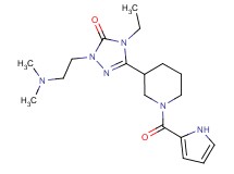 2-[2-(dimethylamino)ethyl]-4-ethyl-5-[1-(1H-pyrrol-2-ylcarbonyl)piperidin-3-yl]-2,4-dihydro-3H-1,2,4-triazol-3-one