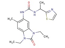 N-(1,3-diethyl-6-methyl-2-oxo-2,3-dihydro-1H-benzimidazol-5-yl)-N'-[1-(1,3-thiazol-2-yl)ethyl]urea