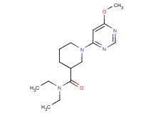 N,N-diethyl-1-(6-methoxypyrimidin-4-yl)piperidine-3-carboxamide
