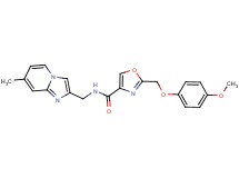 2-[(4-methoxyphenoxy)methyl]-N-[(7-methylimidazo[1,2-a]pyridin-2-yl)methyl]-1,3-oxazole-4-carboxamide