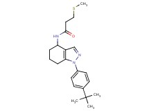 N-[1-(4-tert-butylphenyl)-4,5,6,7-tetrahydro-1H-indazol-4-yl]-3-(methylthio)propanamide