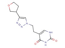 5-{2-[4-(tetrahydrofuran-3-yl)-1H-1,2,3-triazol-1-yl]ethyl}pyrimidine-2,4(1H,3H)-dione