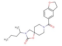 8-(2,3-dihydro-1-benzofuran-5-ylcarbonyl)-3-(1-methylbutyl)-1-oxa-3,8-diazaspiro[4.5]decan-2-one