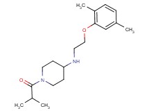 N-[2-(2,5-dimethylphenoxy)ethyl]-1-isobutyrylpiperidin-4-amine