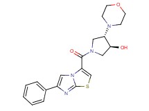 (3S*,4S*)-4-morpholin-4-yl-1-[(6-phenylimidazo[2,1-b][1,3]thiazol-3-yl)carbonyl]pyrrolidin-3-ol