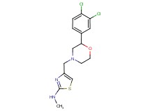 4-{[2-(3,4-dichlorophenyl)morpholin-4-yl]methyl}-N-methyl-1,3-thiazol-2-amine