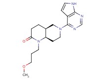 (4aS*,8aR*)-1-(3-methoxypropyl)-6-(7H-pyrrolo[2,3-d]pyrimidin-4-yl)octahydro-1,6-naphthyridin-2(1H)-one