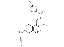 N-{[7-(2-butynoyl)-3-methyl-5,6,7,8-tetrahydro-2,7-naphthyridin-4-yl]methyl}-5-methyl-2-thiophenecarboxamide