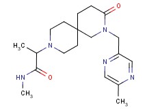 N-methyl-2-{2-[(5-methylpyrazin-2-yl)methyl]-3-oxo-2,9-diazaspiro[5.5]undec-9-yl}propanamide