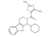 1-cyclohexyl-2-[(2,4-dimethyl-1,3-thiazol-5-yl)carbonyl]-2,3,4,9-tetrahydro-1H-beta-carboline