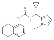 N-[cyclopropyl(1-methyl-1H-imidazol-2-yl)methyl]-N'-(5,6,7,8-tetrahydronaphthalen-1-yl)urea