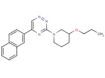 5-(2-naphthyl)-3-(3-propoxy-1-piperidinyl)-1,2,4-triazine