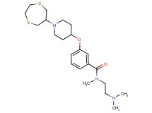 N-[2-(dimethylamino)ethyl]-3-{[1-(1,4-dithiepan-6-yl)-4-piperidinyl]oxy}-N-methylbenzamide