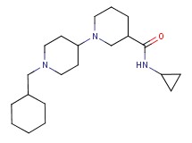 1'-(cyclohexylmethyl)-N-cyclopropyl-1,4'-bipiperidine-3-carboxamide