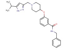 N-benzyl-3-({1-[(5-isopropyl-1H-pyrazol-3-yl)methyl]-4-piperidinyl}oxy)benzamide