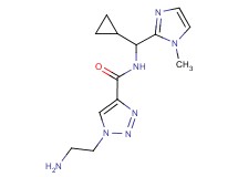 1-(2-aminoethyl)-N-[cyclopropyl(1-methyl-1H-imidazol-2-yl)methyl]-1H-1,2,3-triazole-4-carboxamide