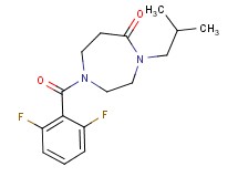 1-(2,6-difluorobenzoyl)-4-isobutyl-1,4-diazepan-5-one