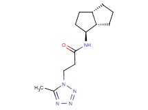 3-(5-methyl-1H-tetrazol-1-yl)-N-[(1S*,3aS*,6aS*)-octahydropentalen-1-yl]propanamide