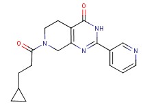 7-(3-cyclopropylpropanoyl)-2-pyridin-3-yl-5,6,7,8-tetrahydropyrido[3,4-d]pyrimidin-4(3H)-one
