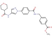 methyl 4-{[(4-{4-[(tetrahydro-2H-pyran-4-ylcarbonyl)amino]-1H-pyrazol-1-yl}benzoyl)amino]methyl}benzoate